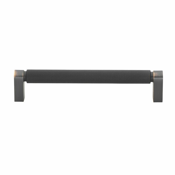 Gliderite Hardware 6-1/4 in. Center to Center Knurled Bar Pull Oil Rubbed Bronze 4788-160-ORB-1